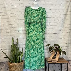 Top Shop Green Floral Print Dress- Blogger's Fave